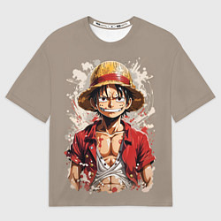 Футболка оверсайз мужская Монки Ди Руфи - One Piece, цвет: 3D-принт