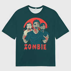 Футболка оверсайз мужская Zombie - день мертвеца, цвет: 3D-принт