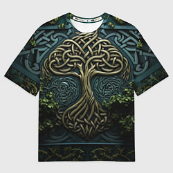 Футболка оверсайз мужская Дерево друидов, цвет: 3D-принт