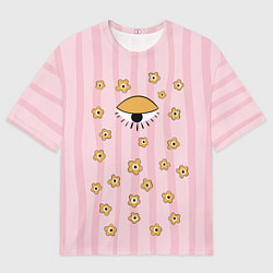 Мужская футболка оверсайз Всевидящее