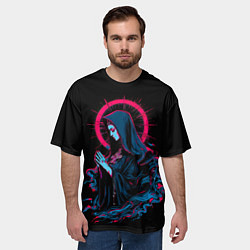 Футболка оверсайз мужская Мрачная монахиня, цвет: 3D-принт — фото 2