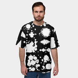 Футболка оверсайз мужская Фантазийный космический паттерн, цвет: 3D-принт — фото 2