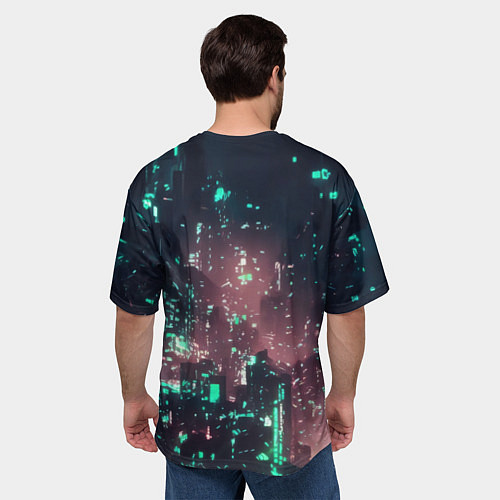 Мужская футболка оверсайз Девушка в узорчатой одежде / 3D-принт – фото 4