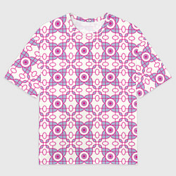 Мужская футболка оверсайз Художественные цветы