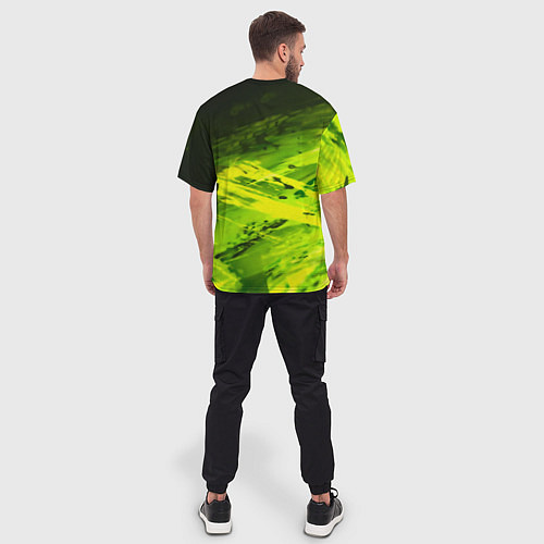 Мужская футболка оверсайз Крипер майнкрафт гейм / 3D-принт – фото 4