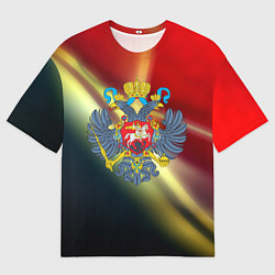 Футболка оверсайз мужская Герб РФ патриот, цвет: 3D-принт