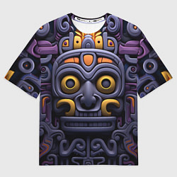 Футболка оверсайз мужская Орнамент в стиле ацтеков, цвет: 3D-принт