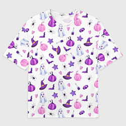 Футболка оверсайз мужская Хэллоуинское комбо, цвет: 3D-принт