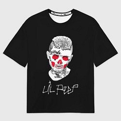 Футболка оверсайз мужская Lil Peep idol 2023, цвет: 3D-принт