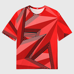 Мужская футболка оверсайз Многолучевые звезды