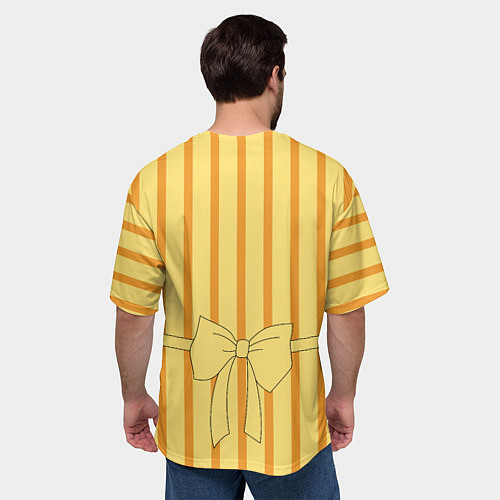 Мужская футболка оверсайз Фартук кота Юкичи / 3D-принт – фото 4