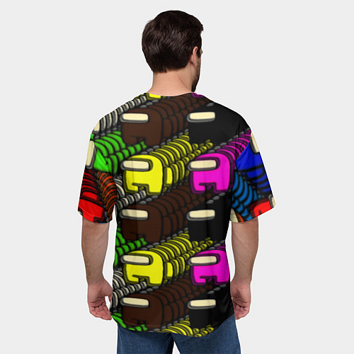 Мужская футболка оверсайз Among us games / 3D-принт – фото 4