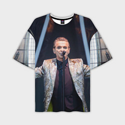 Мужская футболка оверсайз Depeche Mode - Dave Gahan stage memento mori