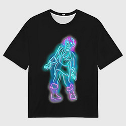 Футболка оверсайз мужская Neon undead, цвет: 3D-принт