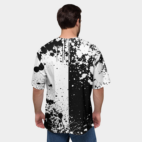 Мужская футболка оверсайз Фрирен - поедает пончик / 3D-принт – фото 4