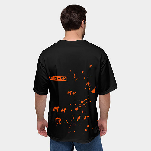 Мужская футболка оверсайз Потита Человек-бензопила Potita / 3D-принт – фото 4