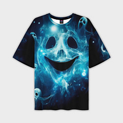 Мужская футболка оверсайз Нейросеть - хеллоуин привидения