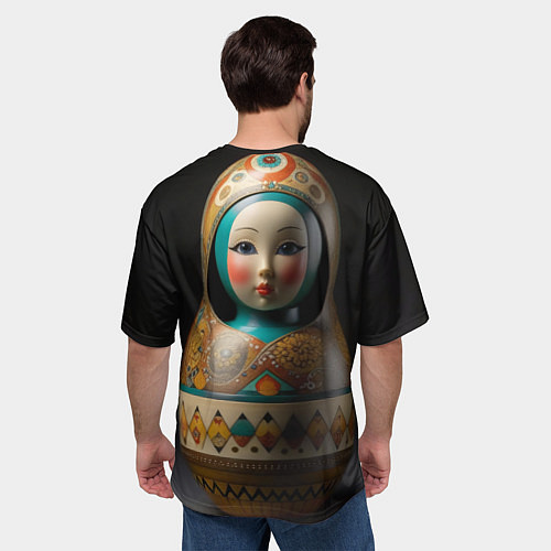 Мужская футболка оверсайз Матрёшка от ai / 3D-принт – фото 4