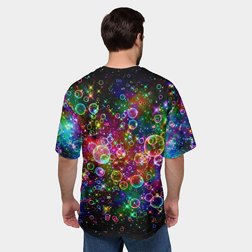 Мужская футболка оверсайз Мыльные пузырики / 3D-принт – фото 4