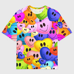 Футболка оверсайз мужская Улыбка любви, цвет: 3D-принт