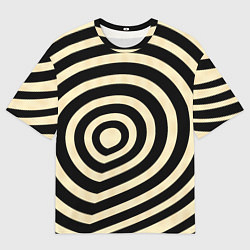 Мужская футболка оверсайз Графические завитки