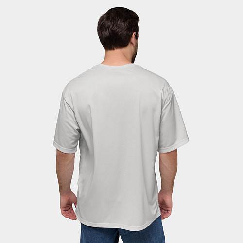 Мужская футболка оверсайз Хэллоуинская тыква в красках / 3D-принт – фото 4