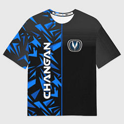Футболка оверсайз мужская Changan - blue uniform, цвет: 3D-принт