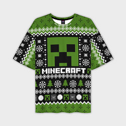 Мужская футболка оверсайз Minecraft christmas sweater