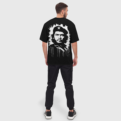 Мужская футболка оверсайз Che Guevara- аэрография / 3D-принт – фото 4