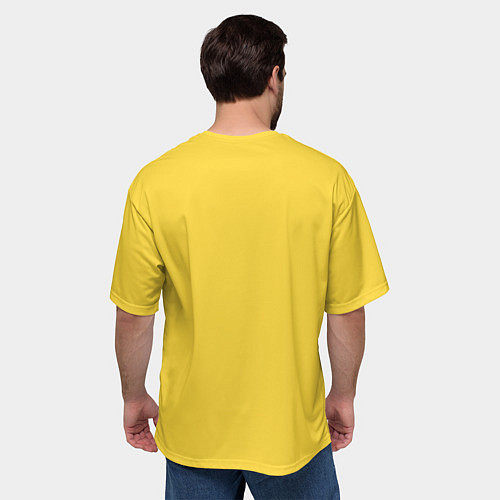 Мужская футболка оверсайз Капибара dont worry be capy / 3D-принт – фото 4