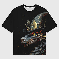 Мужская футболка оверсайз Дракон севера