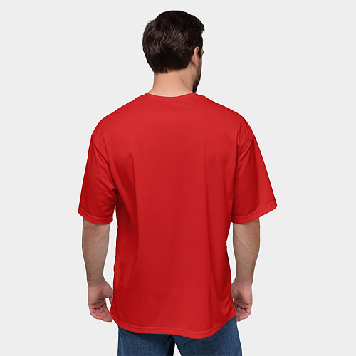 Мужская футболка оверсайз Лама - альпака в день Патрика / 3D-принт – фото 4