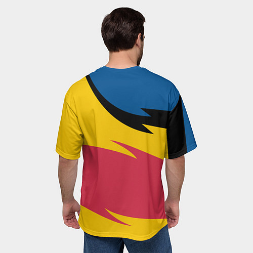 Мужская футболка оверсайз Scania logo / 3D-принт – фото 4