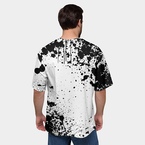 Мужская футболка оверсайз Маки зенин из магической битвы - брызги / 3D-принт – фото 4