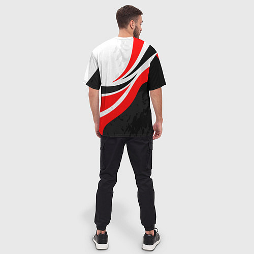 Мужская футболка оверсайз Evo racer mitsubishi - uniform / 3D-принт – фото 4