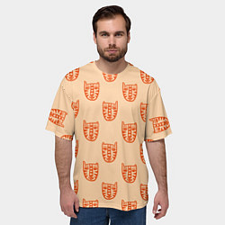 Футболка оверсайз мужская Drawn Tiger, цвет: 3D-принт — фото 2