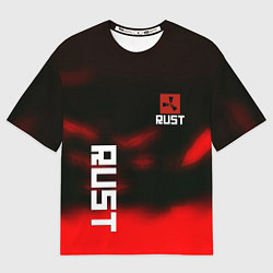 Мужская футболка оверсайз Rust the game colors