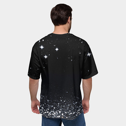 Мужская футболка оверсайз Милый снеговик на Рождество / 3D-принт – фото 4
