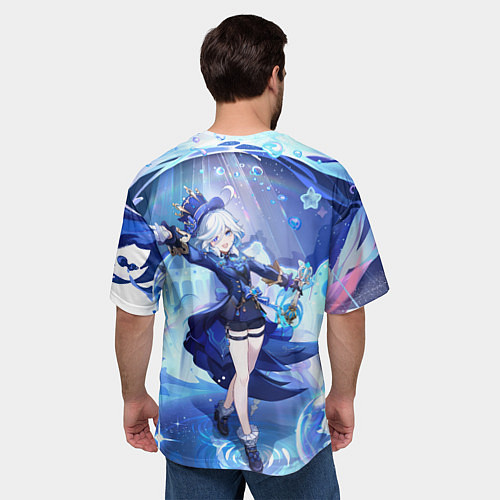 Мужская футболка оверсайз Genshin Impact Furina / 3D-принт – фото 4
