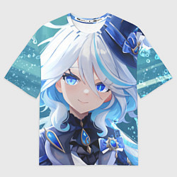 Футболка оверсайз мужская Genshin Impact Furina Smile, цвет: 3D-принт