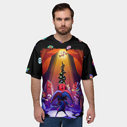 Футболка оверсайз мужская Pomni looking for exit the Amazing Digital Circus, цвет: 3D-принт — фото 2