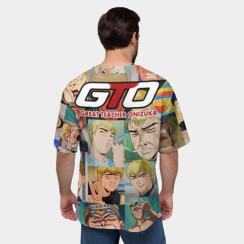 Мужская футболка оверсайз ГТО - Эйкити / 3D-принт – фото 4