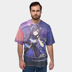Футболка оверсайз мужская Genshin Impact Ke Цин Ke Qing, цвет: 3D-принт — фото 2