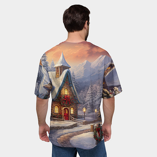 Мужская футболка оверсайз Дракоша 2024 новогодний символ года / 3D-принт – фото 4