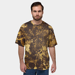 Футболка оверсайз мужская Золотые руины, цвет: 3D-принт — фото 2