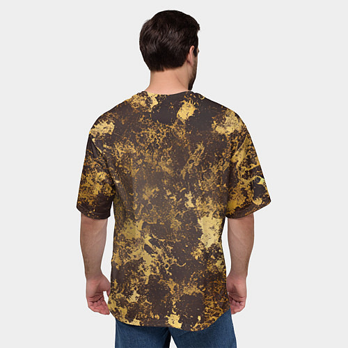 Мужская футболка оверсайз Золотые руины / 3D-принт – фото 4
