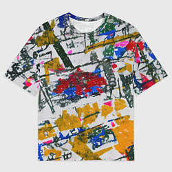 Футболка оверсайз мужская Абстракция дорога, цвет: 3D-принт