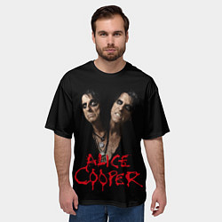 Футболка оверсайз мужская Alice Cooper paranormal, цвет: 3D-принт — фото 2