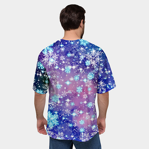 Мужская футболка оверсайз Новогодняя Сейлор Мун / 3D-принт – фото 4