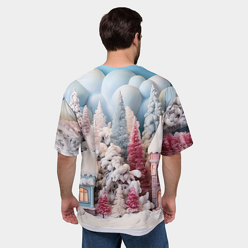 Мужская футболка оверсайз Маленький дракончик 2024 год / 3D-принт – фото 4